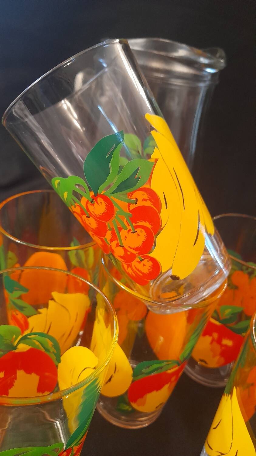 Orangeade service vmc reims 1 carafe and 6 glasses