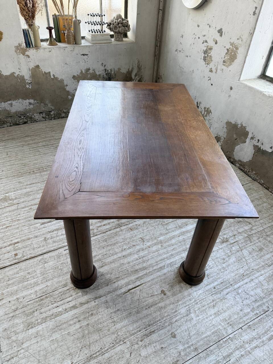 Dudouyt oak dining table 1940