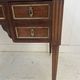 Louis XVI style desk in mahogany and mahogany veneer, 20th century.