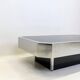 Table basse chromée DLG “Willy Rizzo”, Italie, 1970s