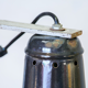 Large industrial wall lamp iron and lampshade enamelled tole