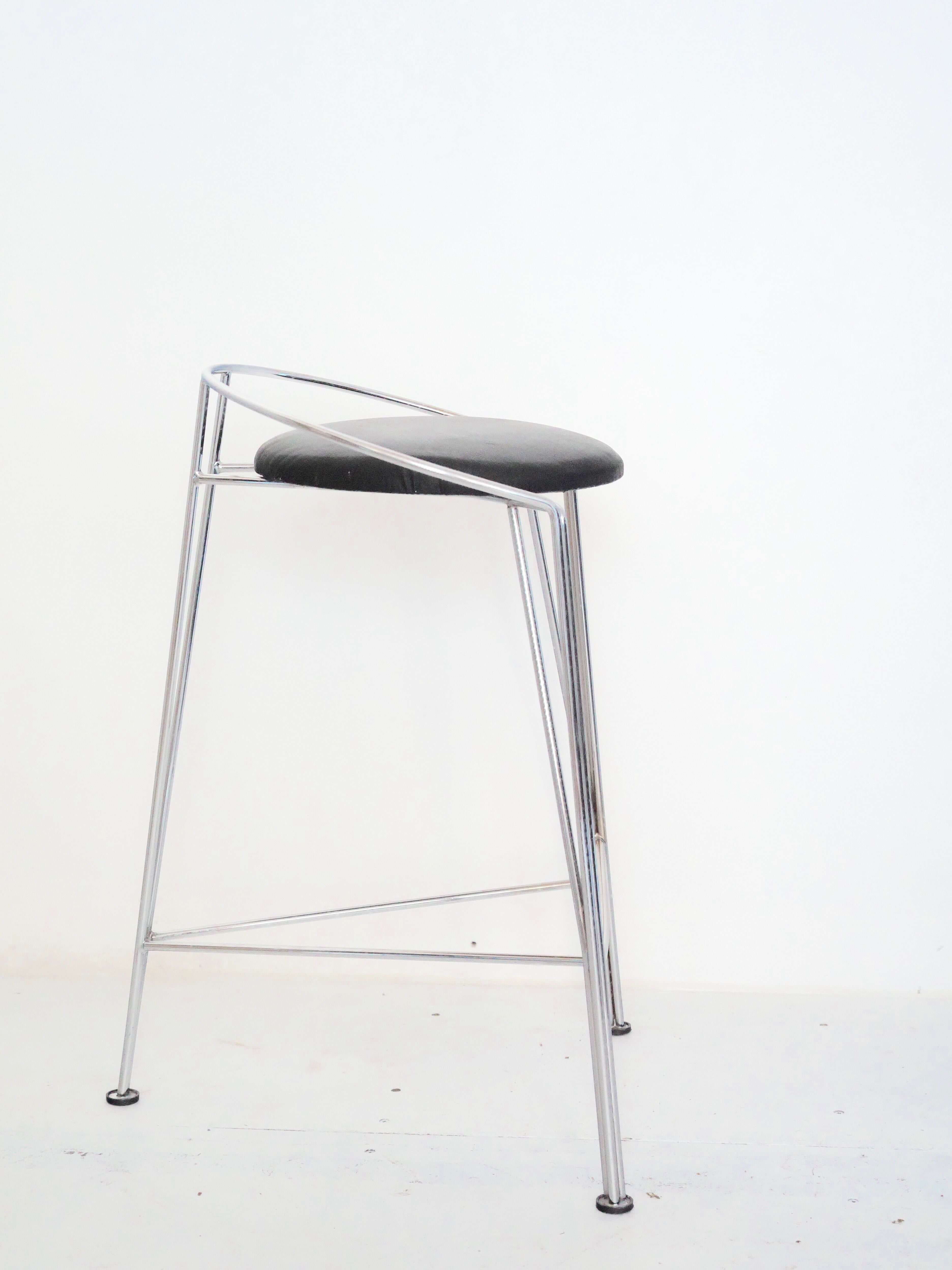 Bar stool "Silver Moon" by Pascal Mourgue
