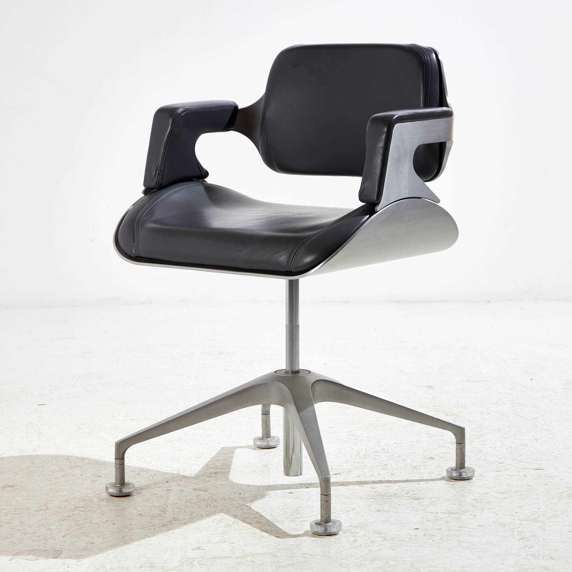 Chaise argentée par hadi teherani pour interstuhl (mk10281)