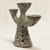 Dieulefit ceramic anthropomorphic candlestick or candlestick