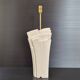Vintage 1970s stone & brass lamp
