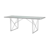 Design glass and metal table