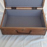 Old wooden suitcase