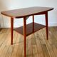 Table console en bois de hêtre années 50