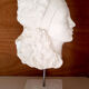 Woman's head in plaster