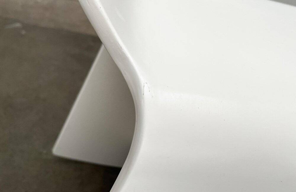 Minimalist Danish rocking stool by Michael C. Poulsen