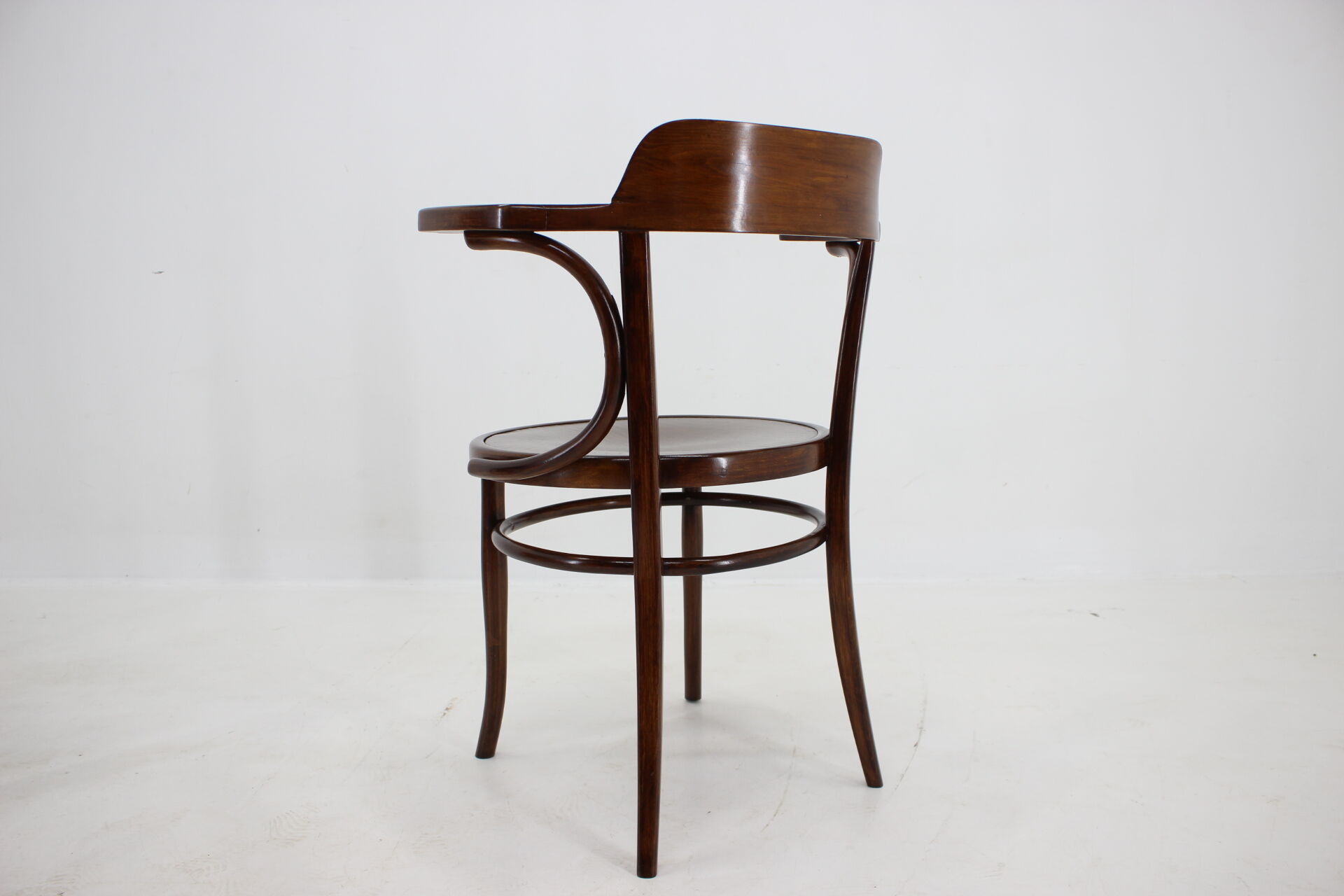 1910s office armchair J&J Kohn Nr.704 and side table,Czechoslovakia