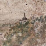 French vintage oil painting, L'Angelus des ecoliers, signed D. Ladrens