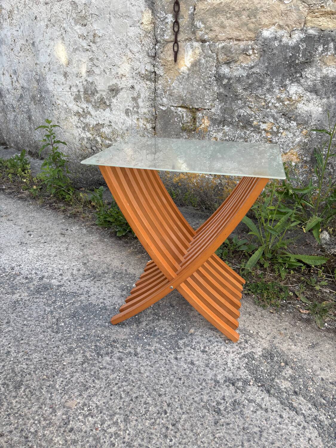 IKEA 90s side table / magazine rack in Ekeberg beech