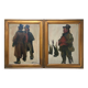 Paintings (x2 HSP) by Henri Gaston DARIEN (1864-1926) signed studies