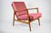 Original scandinavian armchair Stefan, restored, 1960s icon, pink