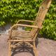 Series of 4 rattan armchairs from the 70s from the Netherlands
