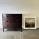 Antique Mahogany Bow Front Chest of 3 Drawers Georgian c1800-1830 Splay Fee