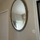 Antique oval gold mirror with floral decoration – 105 × 70 cm Elegant mirror