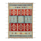 Hand-Knotted Turkish Contemporary 205 cm x 292 cm Multicolor Wool Carpet