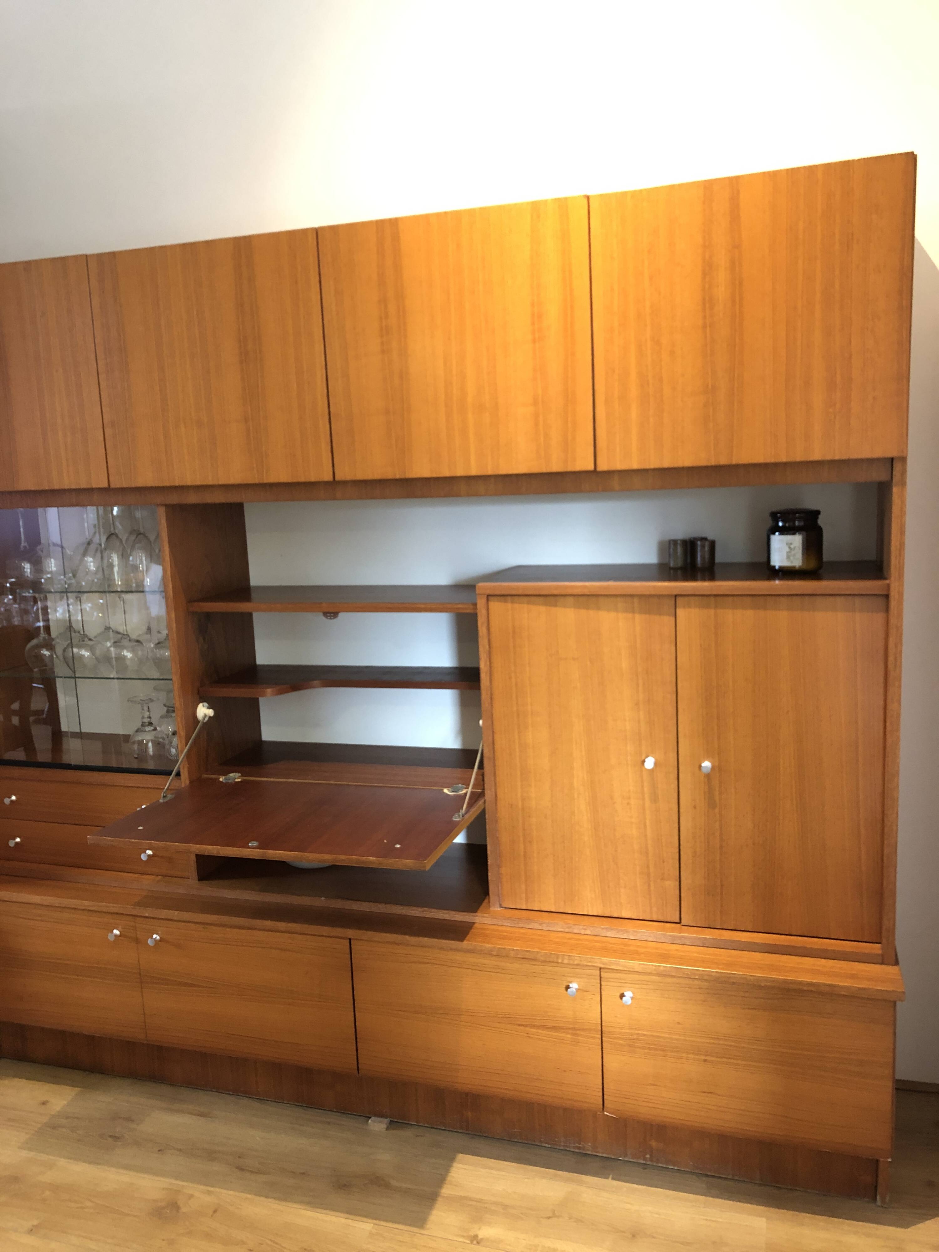 Living in teak veneer, France 1960