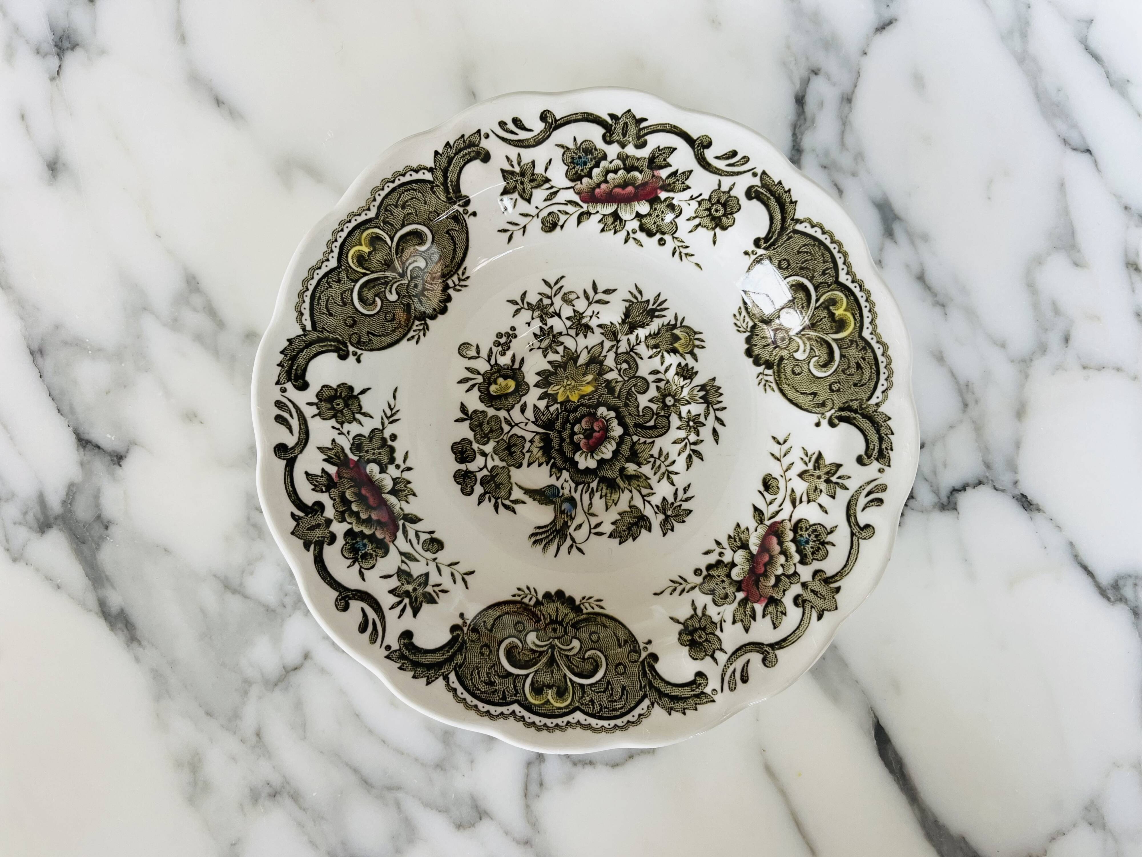 6 Ridgway Staffordshire Windsor teacups and saucers