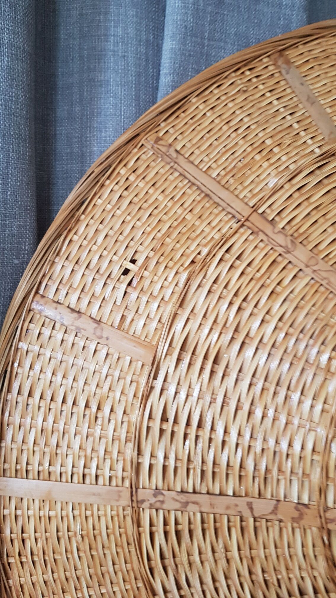 Suspension osier bambou vintage