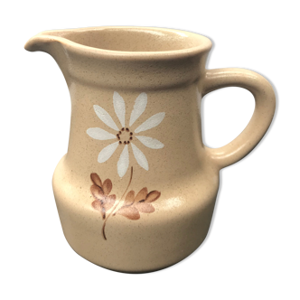 Former pitcher st amand model automne ceramics beige decor vintage flowers