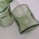 Carafe and matching tumblers in molded glass