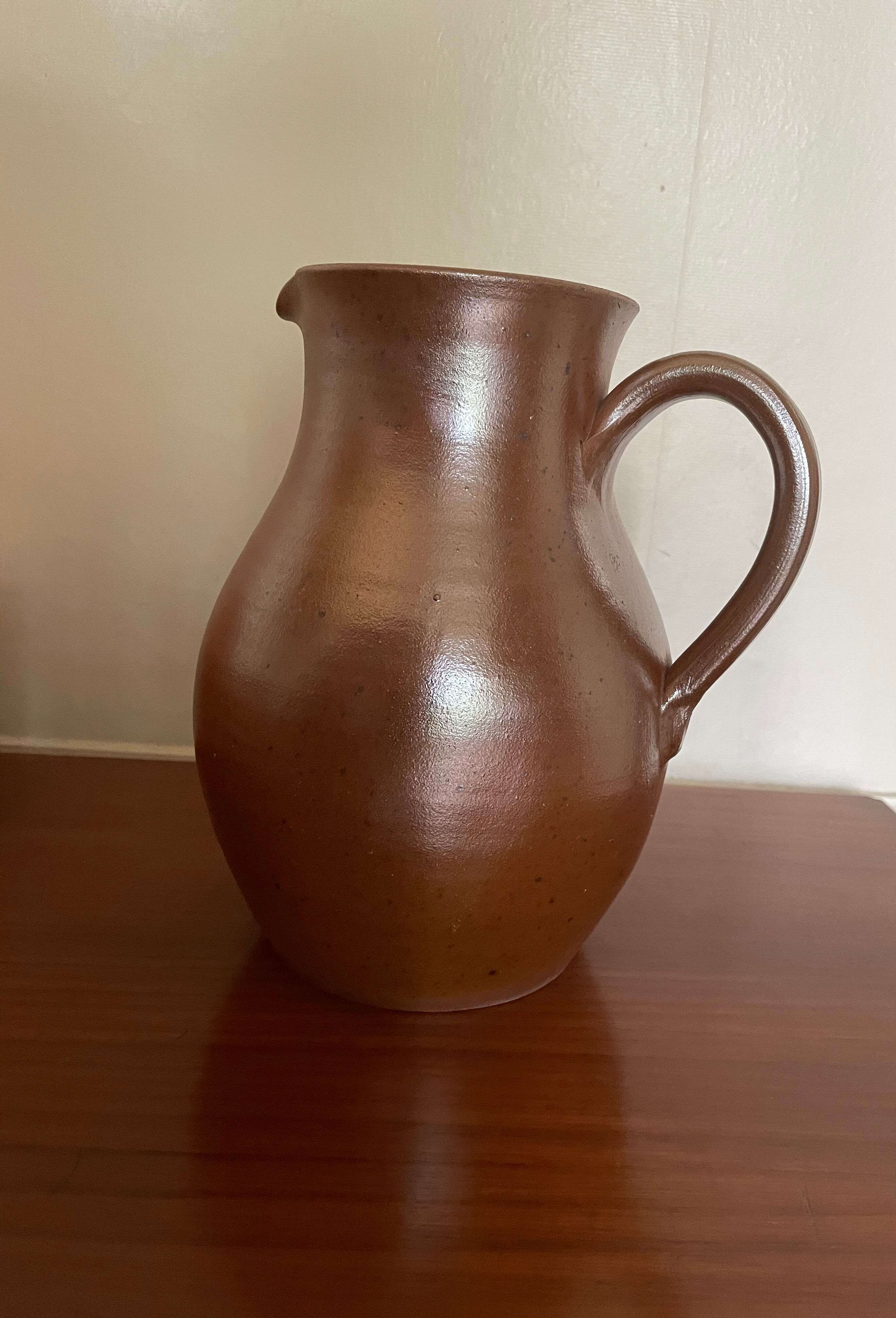Stoneware pitcher