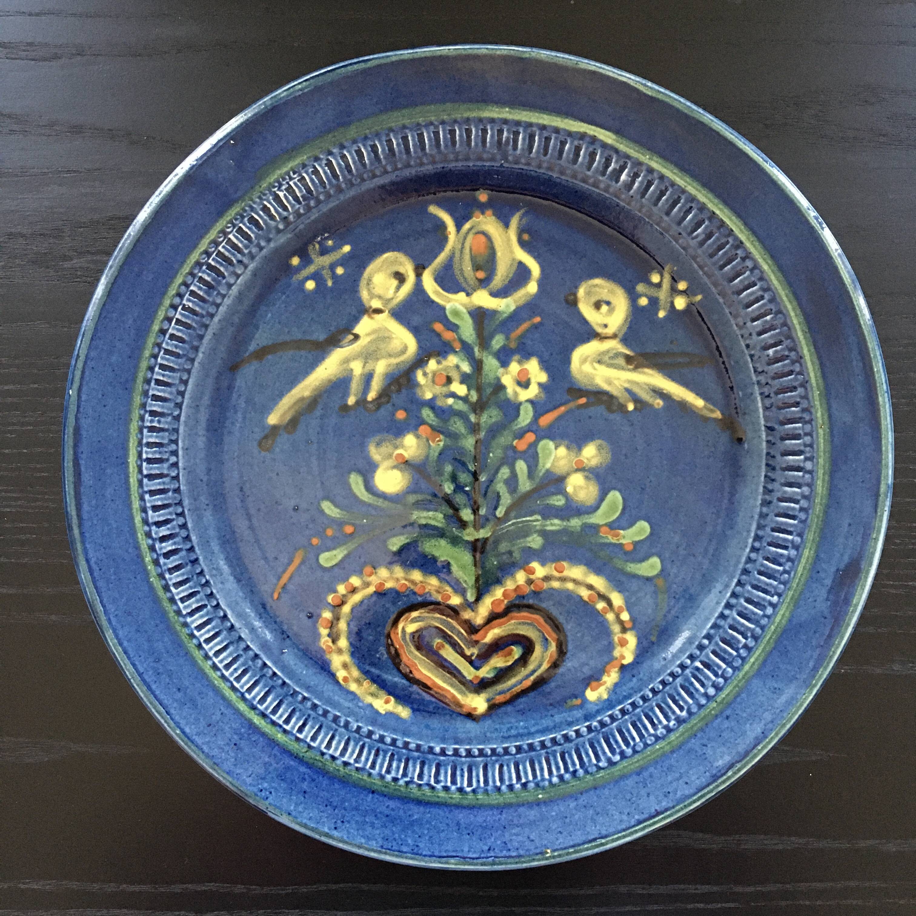 Large decorative dish from Savoie