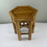Vintage bamboo side table