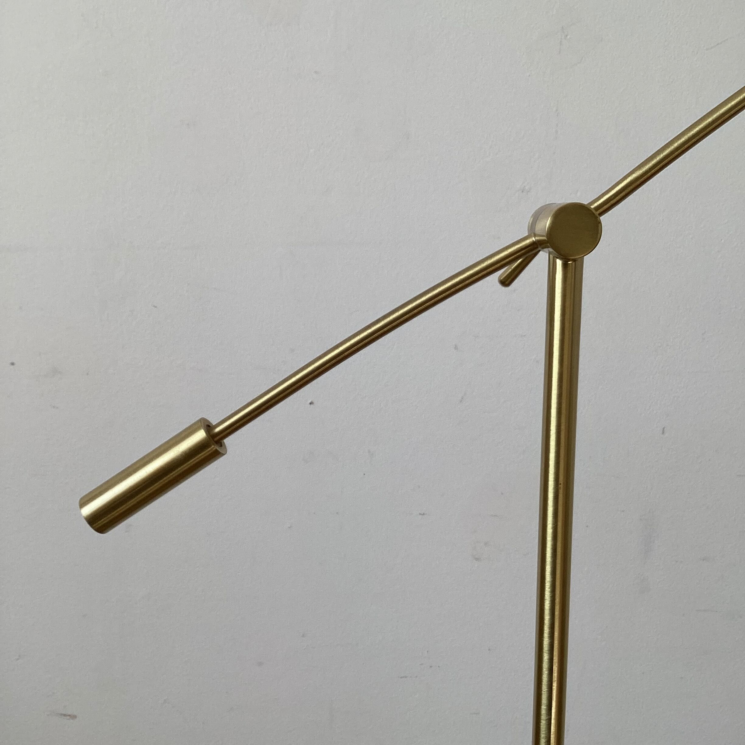 Golden lucid floor lamp