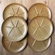 Set of 6 CNP Village stoneware fondue plates