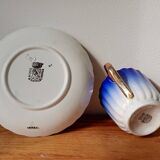 Digoin Sarreguemines blue cup