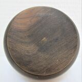 Three bowls solid wood turned patinated vintage