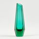 Art Deco Faceted Glass Vase by Josef Hoffmann for Moser, Czechoslovakia, 1930s