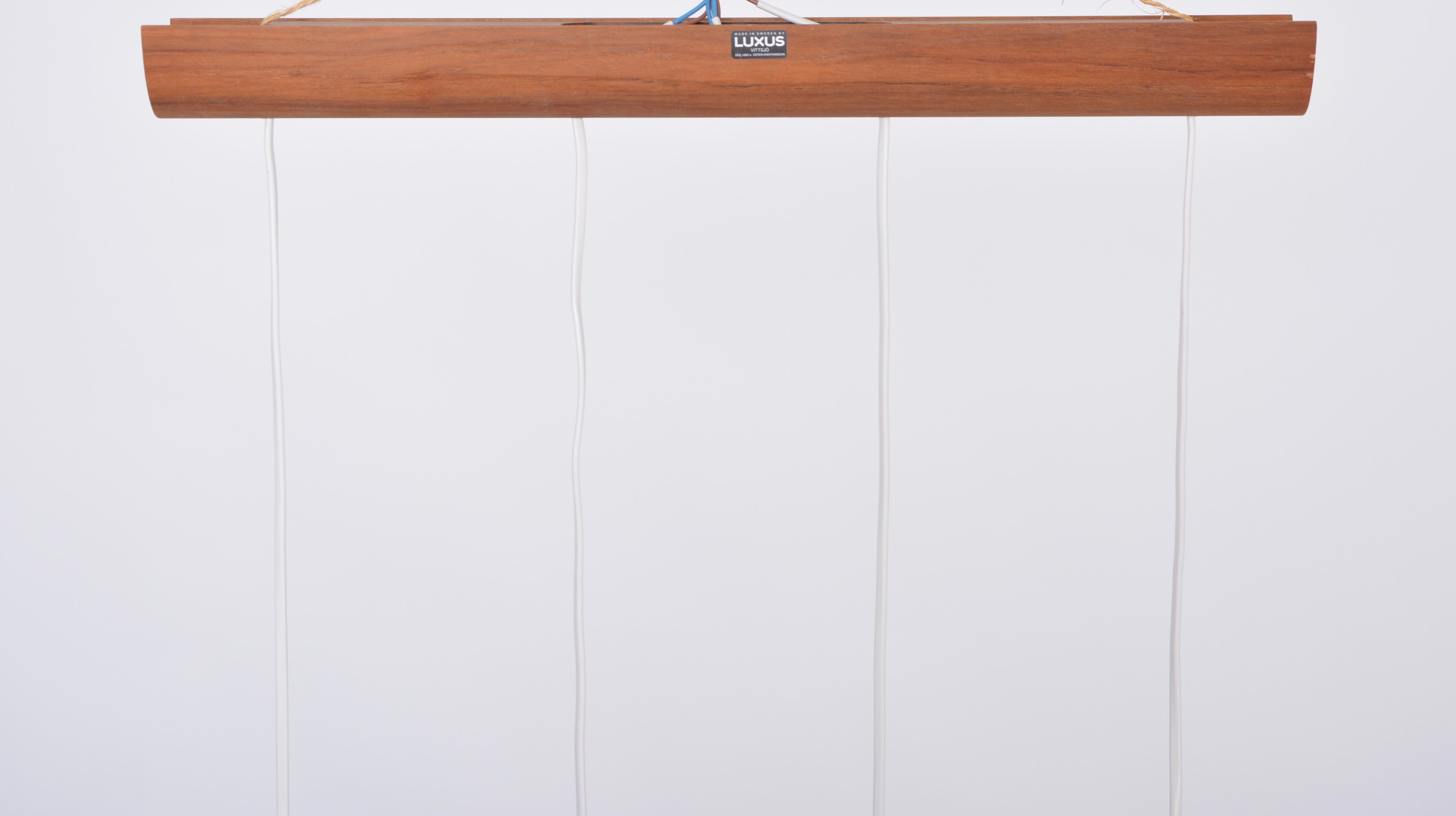 Swedish Mid-Century Modern pendant lamp model 538 by Uno & Östen Kristiansson for Luxus