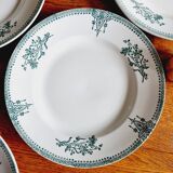 10 assiettes plates Saint Amand 1932