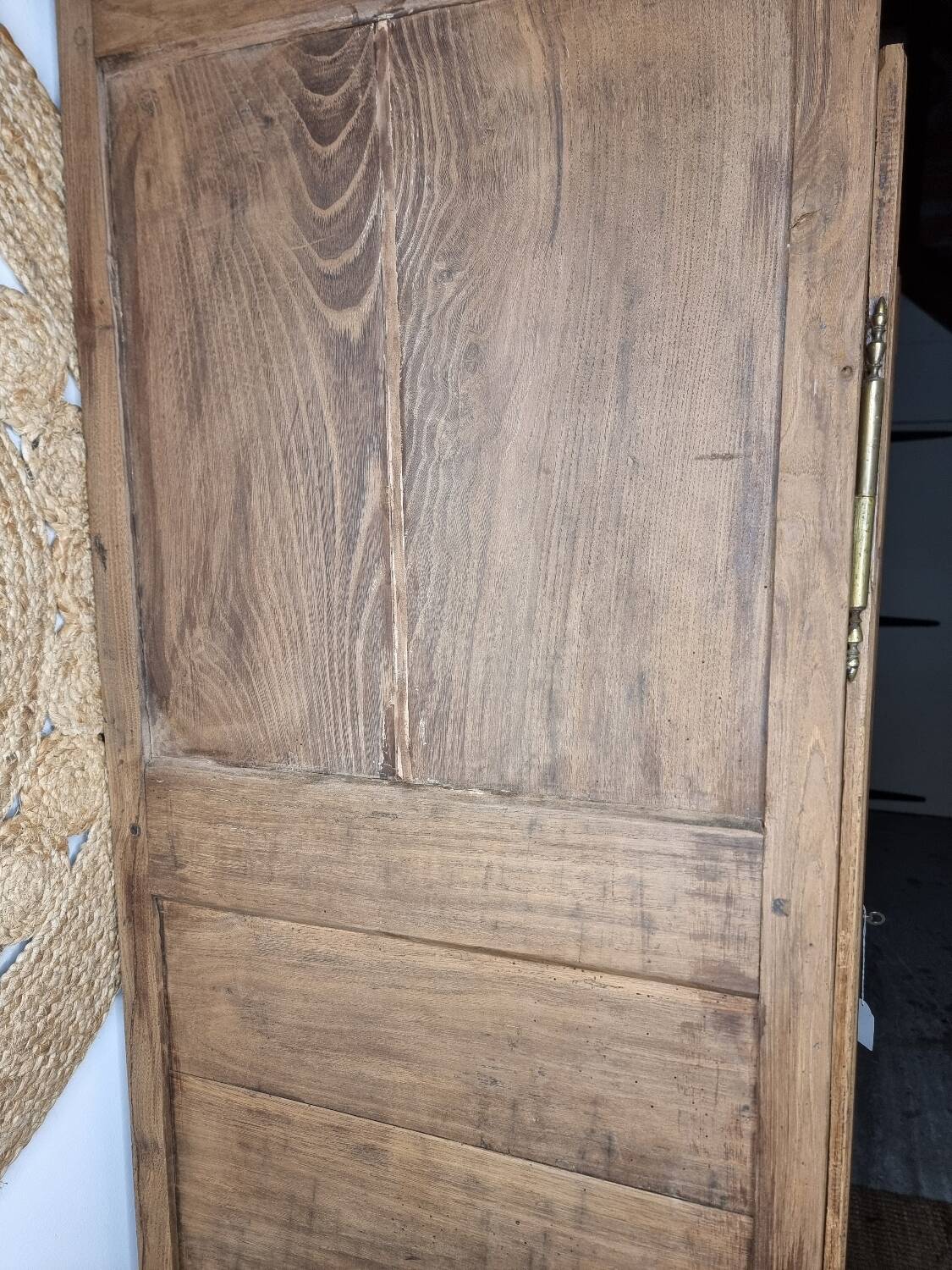 Hand-carved French rustic wardrobe