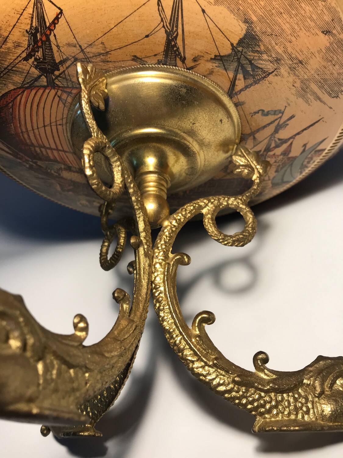 Tripod ceramic brass cup