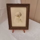 Framed drawing by Jean Droit 1884-1961