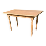 Farm table with turned legs