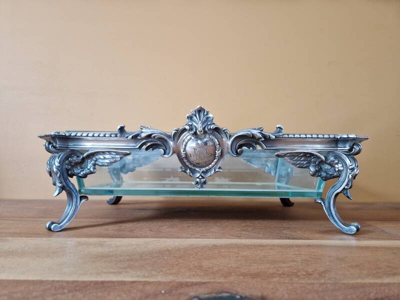 Christofle - Centrepiece or planter - In silvered bronze