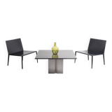 Designer table in marble and metal
