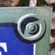 old enamelled street plaque