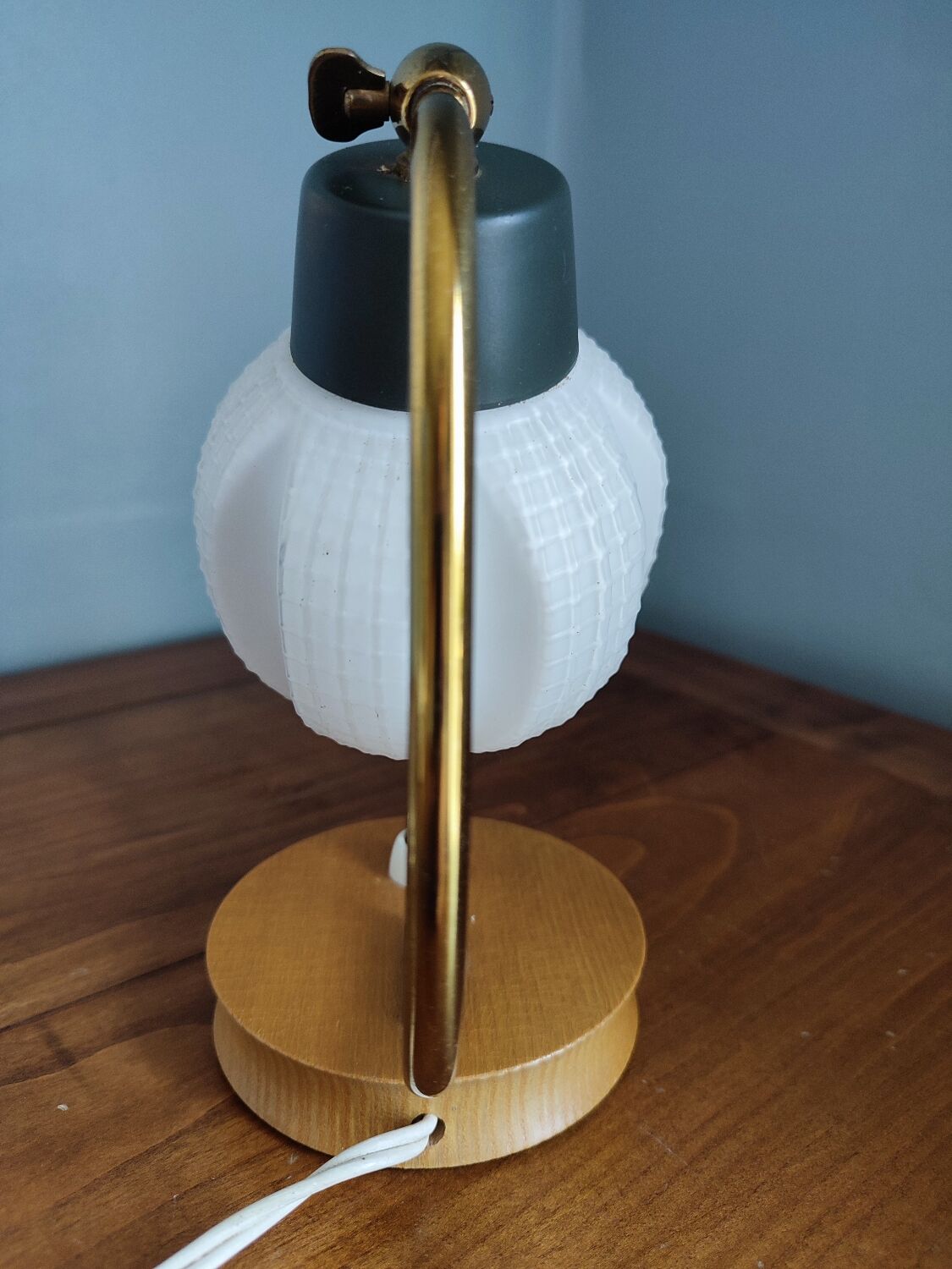 Vintage opaline table lamp