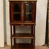 Napoleon III louis XVI style mahogany window and nineteenth century bronze gallery
