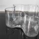 Grand vide-poche organique en verre transparent