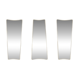 Set of 3 asymmetrical mirrors. 1950s style.