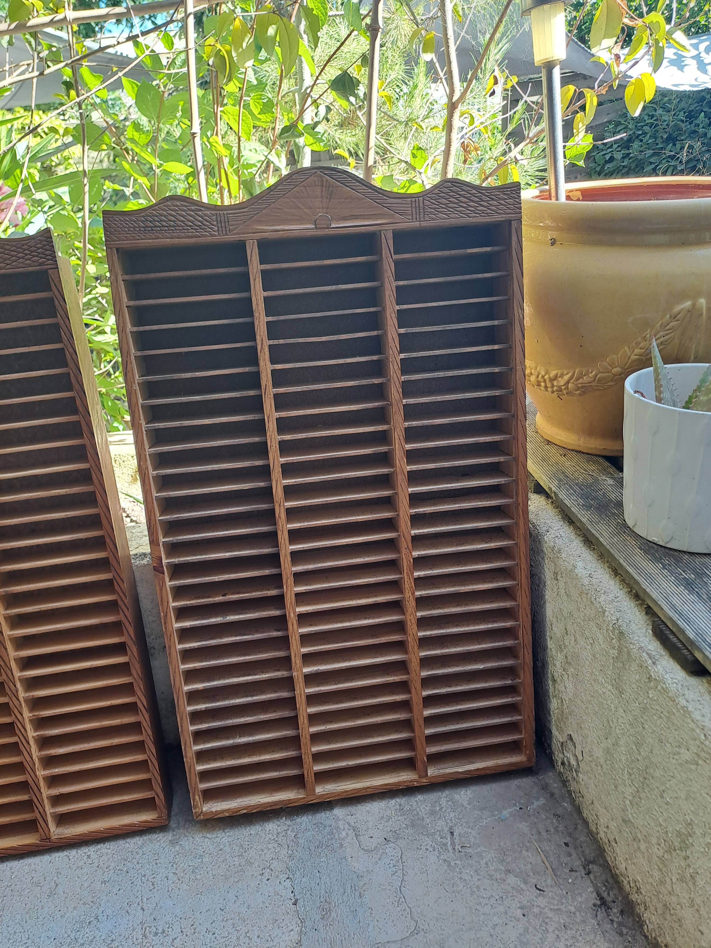 Lot 3 Lockers collection Storage Wood Decoration printing locker for collections